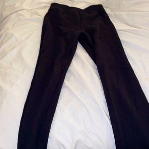 Fleece lined, black leggings